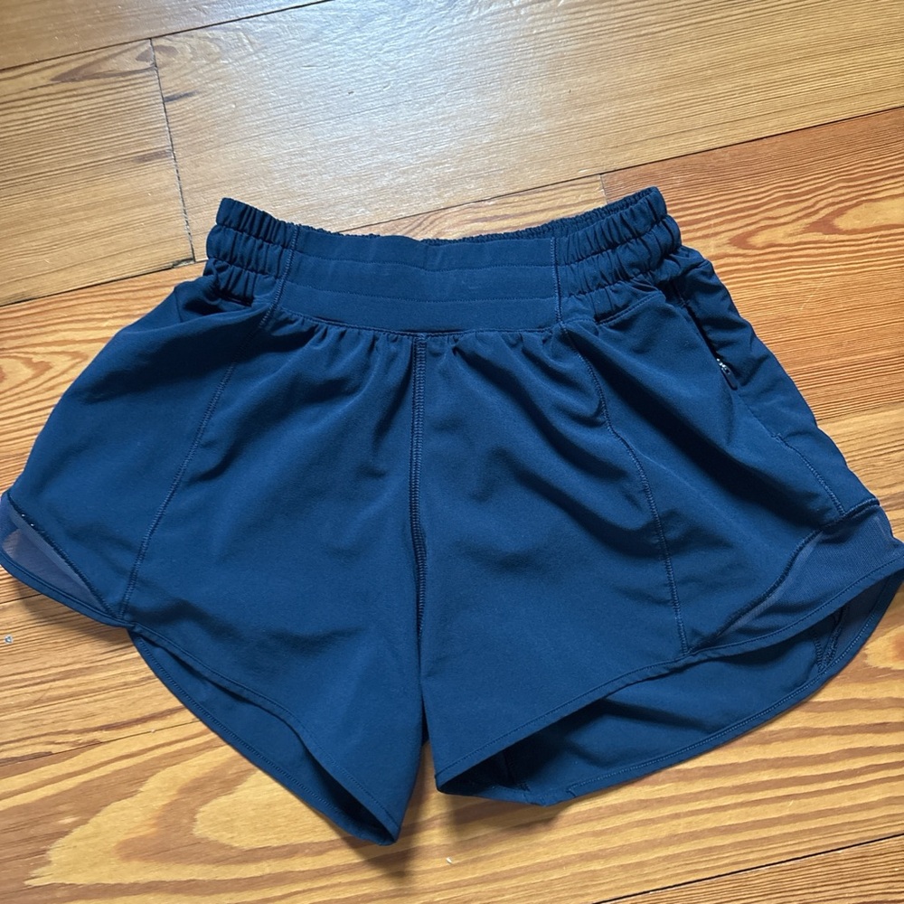 Navy Blue Lululemon Hotty Hot Shorts